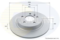 COMLINE Brzdový kotúč COMLINE ADC1928 (ADC1928)