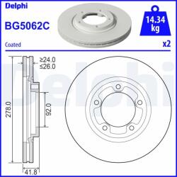 DELPHI Tarcza Ham. Przod (bg5062c)