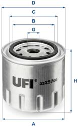UFI Olejový filter UFI 23.257. 00 (23.257.00)