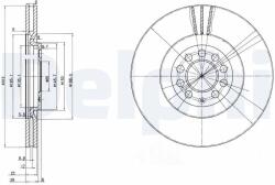 DELPHI Tarcza Ham. Audi A3 01- (bg3528)