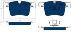 TRW Sada brzdových platničiek kotúčovej brzdy TRW GDB1942BTE (GDB1942BTE)