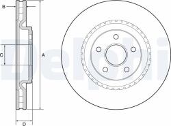 DELPHI Tarcza Ham. Jeep Cherokee 10- (bg9213c)