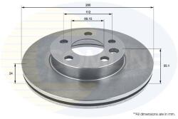 COMLINE Brzdový kotúč COMLINE ADC1421V (ADC1421V)