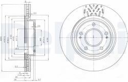 DELPHI Tarcza Ham. Mitsubishi Grandis (bg4034)