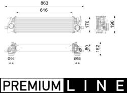 MAHLE Chladič plniaceho vzduchu MAHLE CI 736 000P (CI 736 000P)