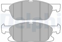 DELPHI Sada brzdových platničiek kotúčovej brzdy DELPHI LP3704 (LP3704)