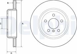 DELPHI Tarcza Ham. Bmw 5 F10 F18 10- (bg4664c)