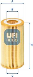 UFI Olejový filter UFI 25.013. 00 (25.013.00)