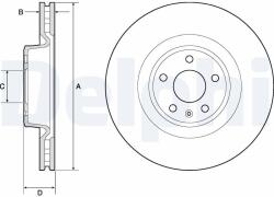 DELPHI Tarcza Ham. Przod Audi (bg9173c)