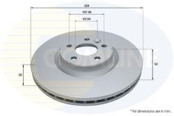 COMLINE Brzdový kotúč COMLINE ADC5057V (ADC5057V)