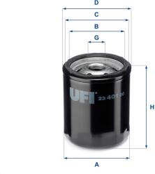 UFI Olejový filter UFI 23.401. 00 (23.401.00)