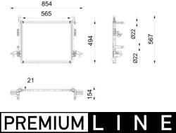 MAHLE Chladič, hnacia batéria MAHLE CRE 10 000P (CRE 10 000P)
