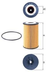 MAHLE Olejový filter MAHLE OX 1161D (OX 1161D)