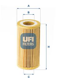 UFI Olejový filter UFI 25.180. 00 (25.180.00)