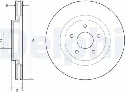 DELPHI Tarcza Ham. Nissan X-trail 13- (bg9195c)