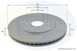 COMLINE Brzdový kotúč COMLINE ADC0269V (ADC0269V)