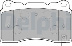 DELPHI Sada brzdových platničiek kotúčovej brzdy DELPHI LP1858 (LP1858)