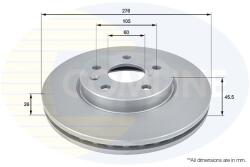 COMLINE Brzdový kotúč COMLINE ADC1151V (ADC1151V)