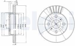 DELPHI Tarcza Ham. Toyota Yaris (bg3519)