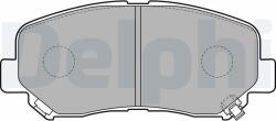 DELPHI Sada brzdových platničiek kotúčovej brzdy DELPHI LP2481 (LP2481)