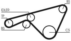 Continental Ctam Ozubený remeň CONTINENTAL CTAM CT925 (CT925)