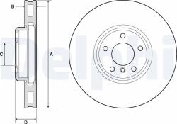 DELPHI Tarcza Ham. Bmw 5 F10 10- Prawa (bg9156c)