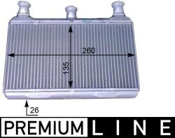 MAHLE Výmenník tepla vnútorného kúrenia MAHLE AH 115 000P (AH 115 000P)