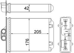 MAHLE Výmenník tepla vnútorného kúrenia MAHLE AH 216 000S (AH 216 000S)