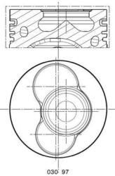 MAHLE Piest MAHLE 030 97 00 (030 97 00)