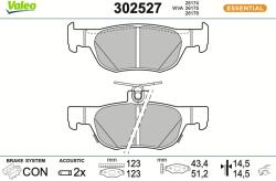 VALEO Sada brzdových platničiek kotúčovej brzdy VALEO 302527 (302527)