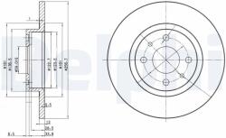 DELPHI Tarcza Ham. Przod Fiat Brava/o Alfa 145 (bg2411)