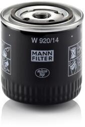 Mann-filter Olejový filter MANN-FILTER W 920/14 (W 920/14)