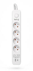 Kerg 4 Plug + 2 USB 1,5 m Switch (M02592)
