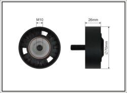 CAFFARO Vratná/vodiaca kladka rebrovaného klinového remeňa CAFFARO 500189 SC (500189 SC)