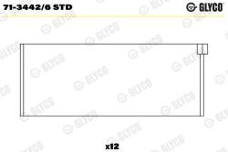 GLYCO Ojničné ložisko GLYCO 71-3442/6 STD (71-3442/6 STD)