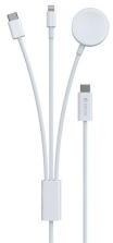 DEVIA töltőkábel 3in1 (Type-C - lightning/Type-C, Apple Watch töltő, 7.5W, wireless, 120cm) (167885)