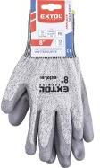 Extol Premium vágásbiztos kötött kesztyű 8-as (8856696)
