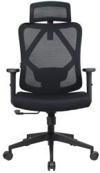 Iris Eclipse fekete ergonómikus, szövet-hálós irodai forgószék fej és háttámasszal (ECLIPSE FEKETE) - bestbyte