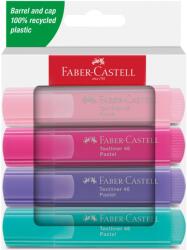 Faber-Castell Szöveg kiemelő filc, Faber-Castell 1546 pasztell, kartondoboz 2024, 4 db/szett (FC254654)