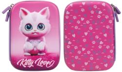 S-Cool tolltartó, Kitty Love, 3D, 1 cipzár, 22, 5x15, 5x6 cm