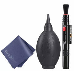 K&F Concept 3in1 Cleaning Kit - objektív tisztító + körtepumpa + mikroszálas kendő (SKU.1694)