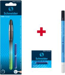 Schneider Voyage toll + 2 utántöltő/bliszter, Fekete + Tollpatron 6/doboz + Corry tinta eltávolító toll