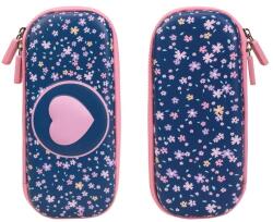 S-Cool tolltartó, Pink Heart, 3D, 1 cipzár, 22x11x5 cm