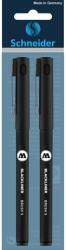 Schneider Blackliner filc készlet, 2db, Brush S, Fekete