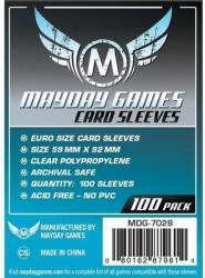 Mayday games Euro méretű kártyavédő (100 db-os szett), 59 mm x 92 mm (MDG-7028) - reflexshop