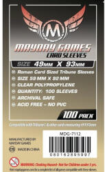 Mayday games Roman kártyavédő " Tribune" társasjátékhoz (100 db-os csomag), 49 x 93 mm (MDG-7112)