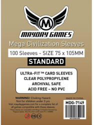 Mayday games Mega Civilization kártyavédő 75 x 105 mm (100 db-os csomag) (MDG-7149) - reflexshop