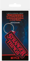 Pyramid Stranger Things (Logo) gumi kulcstartó (RK38886C)