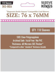 Sleeve Kings egyedi Roxforti csata négyzet kártyákhoz való kártyavédő (110 darabos csomag) 76x76 mm (SKS-8826) - reflexshop