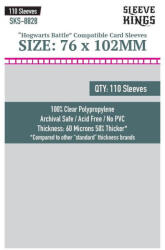 Sleeve Kings egyedi Roxforti csata nagy kártyákhoz való kártyavédő (110 darabos csomag) 76x102 mm (SKS-8828) - reflexshop